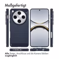 imoshion Brushed Back Cover Oppo Find X8 Pro - Dunkelblau