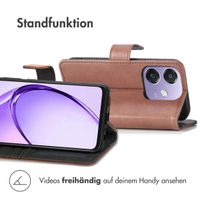 imoshion Luxuriöse Klapphülle für das Oppo A40 4G / Oppo A40M 4G / Oppo A60 5G - Braun