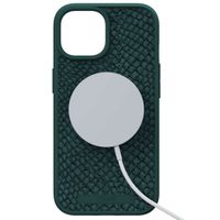 Njorð Collections Salmon Leather MagSafe Case für das iPhone 15 - Green