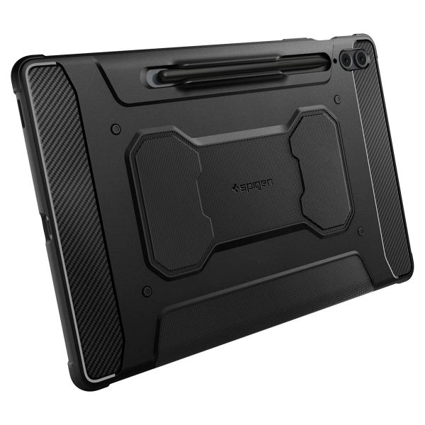 Spigen Rugged Armor Pro Klapphülle für das Samsung Galaxy Tab S9 FE Plus - Schwarz