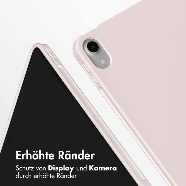 Accezz Smarte Klapphülle aus Silikon Apple iPad Air 11 Zoll (2025) M3 / (2024) M2 / Air 5 (2022) / Air 4 (2020) - Rosa