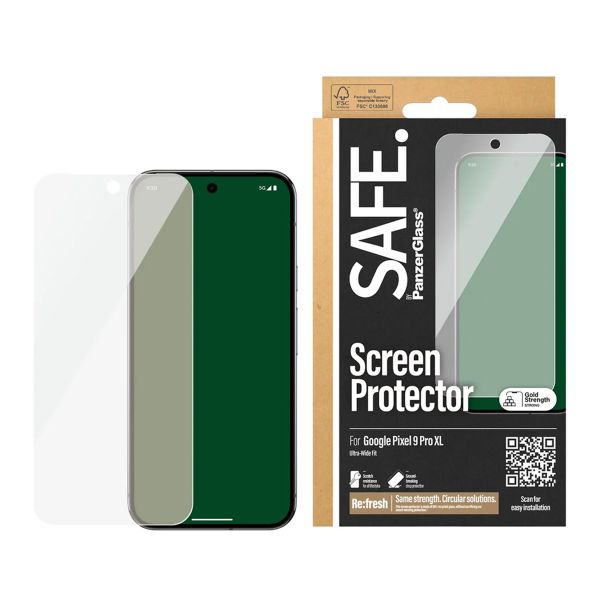 SAFE by PanzerGlass Ultra-Wide Fit Displayschutz Google Pixel 9 Pro XL