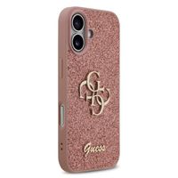 Guess 4G Metal Logo Back Cover mit Glitter Apple iPhone 17 - Rosa