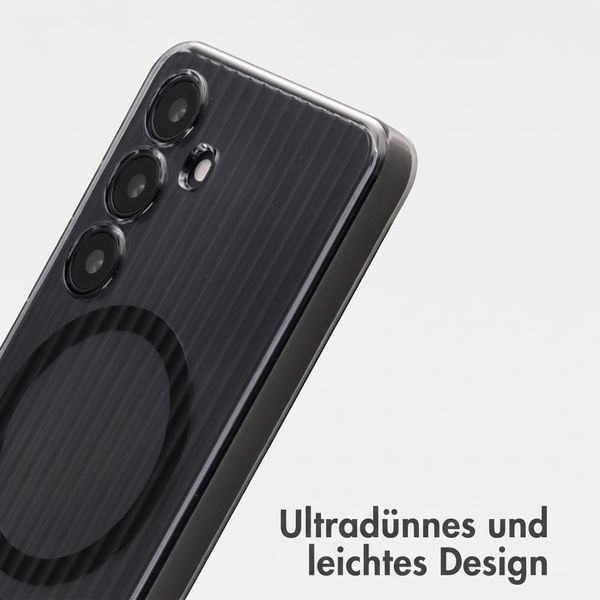 Accezz Lite Backcover mit MagSafe | Fluted | Samsung Galaxy S24 - Schwarz
