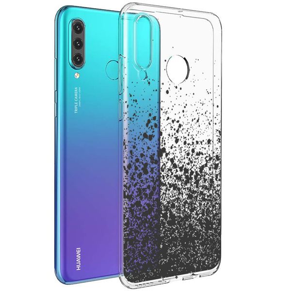 imoshion Design Hülle Huawei P30 Lite - Spritzer - Schwarz