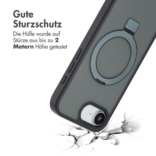 Accezz Ring Stand Backcover mit MagSafe Apple iPhone 16e - Schwarz
