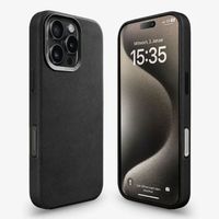 Woodcessories Bio Leather Case MagSafe Apple iPhone 16 Pro Max - Leather Black