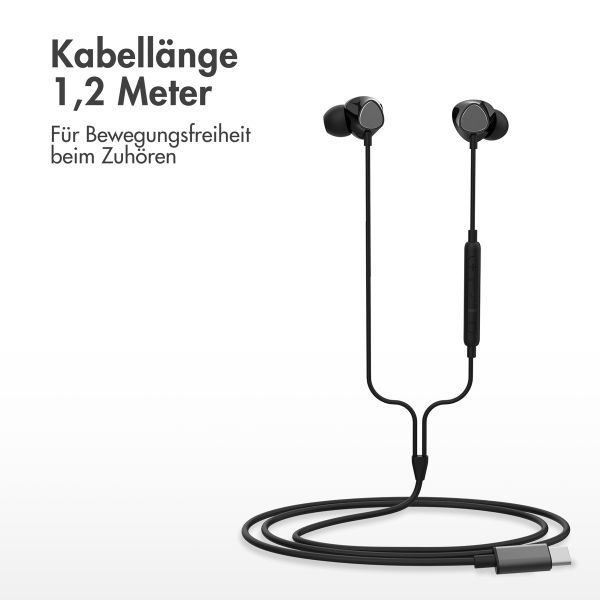 imoshion In-ear Kopfhörer - Kabelgebundene Kopfhörer - Mit USB-C Anschluss - Schwarz