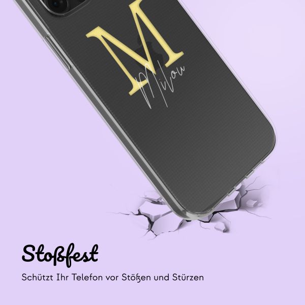 Personalisierte Hülle mit Buchstaben iPhone 11 - Transparent