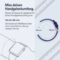 imoshion Silikon-Sportarmband -   Universelle 20 mm Anschluss - Dark Blue & White