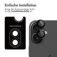 imoshion 2er-Pack Objektivschutz für Kamera für das Apple iPhone 17 / 16 / 16 Plus - Schwarz