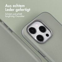 Accezz MagSafe Leather Backcover Apple iPhone 14 Pro - Light Grey