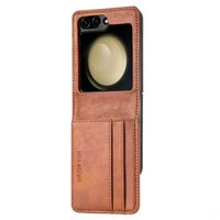 imoshion Luxuriöse Klapphülle Samsung Galaxy Z Flip 7 FE - Braun