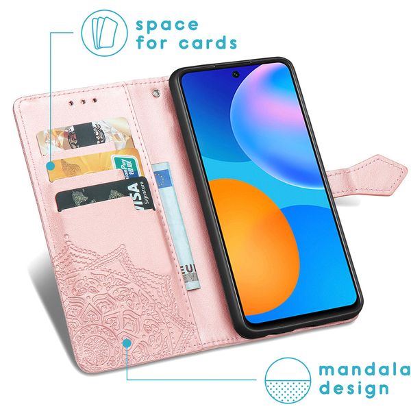 imoshion Mandala Klapphülle Huawei P Smart (2021) - Rosé gold