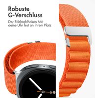 imoshion Nylon Alpine Armband für das  Samsung Galaxy Watch 8 (40/44mm) / Classic (46mm) - Orange
