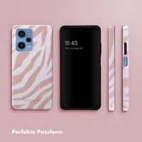 Selencia Vivid Back Cover Xiaomi Redmi Note 12 Pro (5G) - Colorful Zebra Old Pink