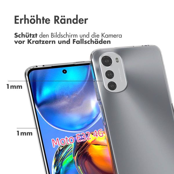 Accezz Clear TPU Backcover Motorola Moto E32 / E32s - Transparent