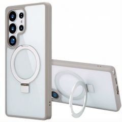 Accezz Ring Stand Backcover mit MagSafe Samsung Galaxy S25 Ultra - Grau