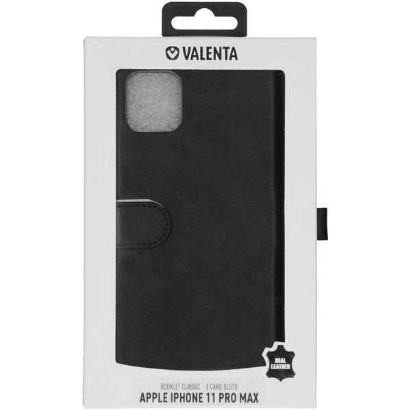 Valenta Klapphülle Classic Luxe Schwarz für iPhone 11 Pro Max