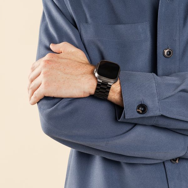 imoshion Edelstahlarmband für Apple Watch | 44/45/46/49 mm - Schwarz