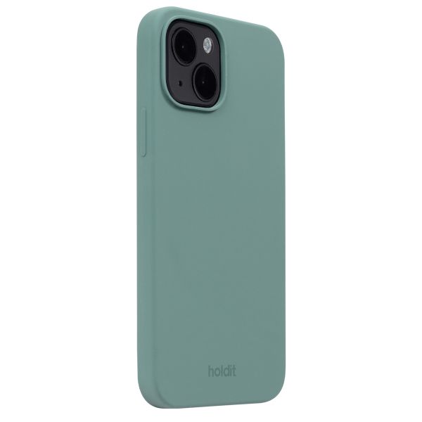 Holdit Silicone Case für das iPhone 15 - Moss Green