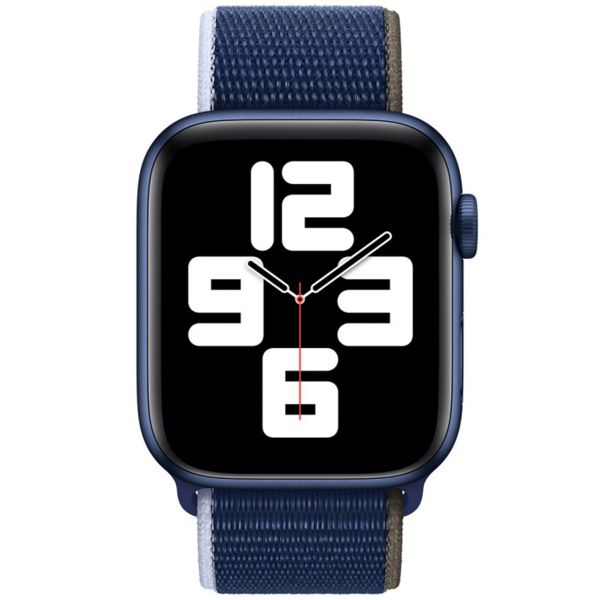 Apple Sport Loop Armband für das  Apple Watch Series 1 t/m 9 / SE (38/40/41 mm) | Series 10 / 11 (42 mm) - Abyss Blue