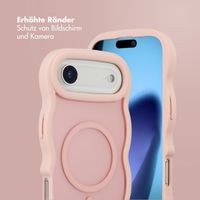 Selencia Wavy Backcover mit MagSafe Apple iPhone Air - Soft Pink
