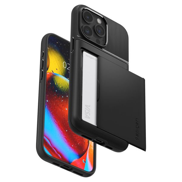 Spigen Slim Armor CS Case für das Apple iPhone 15 Pro - Schwarz