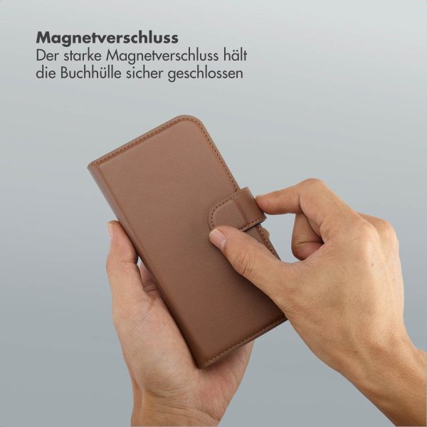 Selencia Olyn Abnehmbare Bookcase mit MagSafe Apple iPhone 17 - Braun