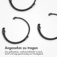 imoshion Magnetisches Milanaise Armband für das  Samsung Galaxy Watch Ultra (2024/2025) - Schwarz