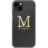 Personalisierte Hülle mit Buchstaben Apple iPhone 12 (Pro) - Transparent