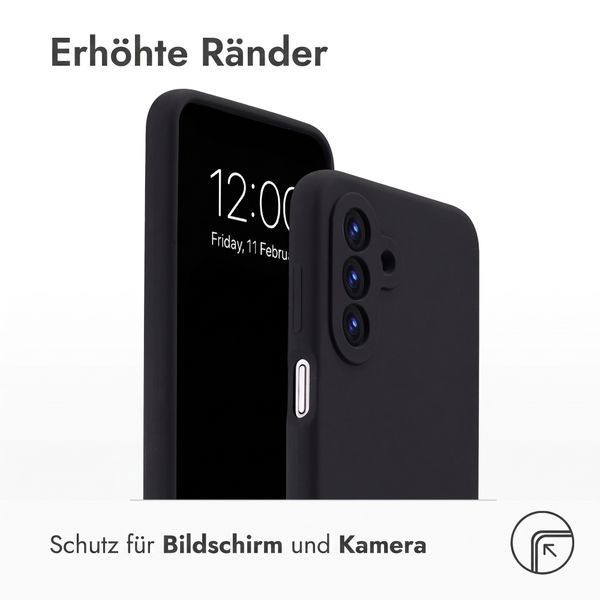 Accezz Liquid Silikoncase Samsung Galaxy A18 (4G) - Schwarz