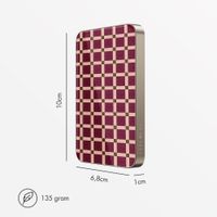 Selencia Vivid Powerbank 5.000 mAh - MagSafe und Qi - Desert Gold / Check This Burgundy