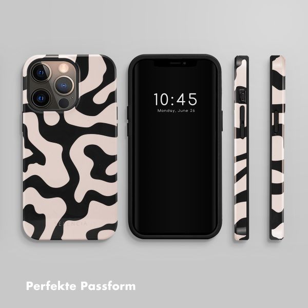 Selencia Vivid Tough Back Cover für das iPhone 13 Pro - Art Wave Black