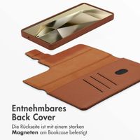 Accezz 2-in-1 Klapphülle aus Leder mit MagSafe für das Samsung Galaxy S25 Ultra - Sienna Brown