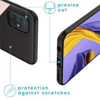 imoshion Design Hülle Samsung Galaxy A71 - Marmor - Rosa / Schwarz