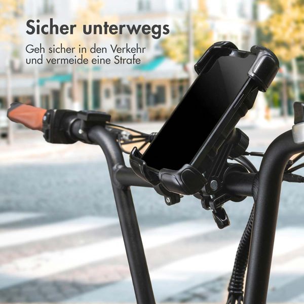 imoshion Rugged Fahrrad-Handyhalterung - 360° drehbar - Universal - Schwarz