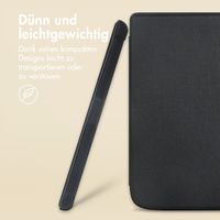 imoshion Slim Soft Case Klapphülle Pocketbook Touch Lux 5 / HD 3 / Basic Lux 4 / Vivlio Lux 5 - Schwarz