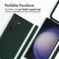 imoshion Silikonhülle mit Band für das Samsung Galaxy S23 Ultra - Dunkelgrün