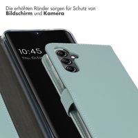 Selencia Echtleder Klapphülle für das Samsung Galaxy A14 (5G/4G) - Air Blue