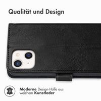 imoshion Luxuriöse Klapphülle Apple iPhone 13 Mini - Schwarz