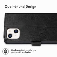 imoshion Luxuriöse Klapphülle iPhone 13 Mini - Schwarz