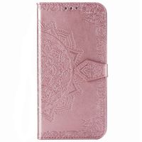 Mandala Klapphülle Motorola Moto E6s - Roségold