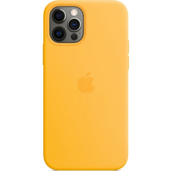 Apple Silikon-Case MagSafe für das Apple iPhone 12 (Pro) - Sunflower