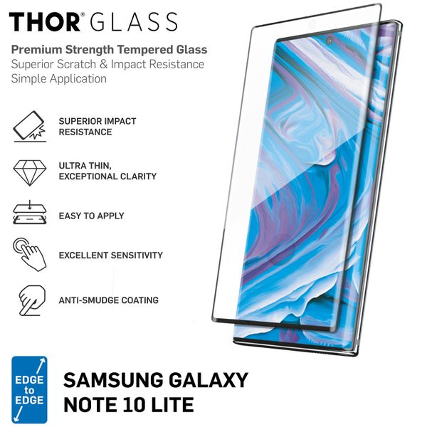 THOR Full Screen Protector + Easy Apply Frame Galaxy Note 10 Lite