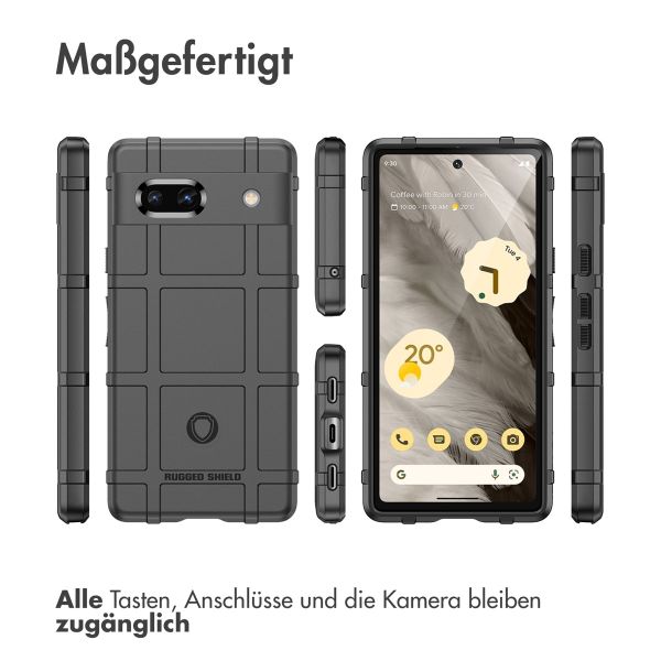 imoshion Rugged Shield Backcover für das Google Pixel 7a - Schwarz