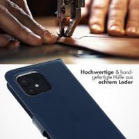 Selencia Echtleder Klapphülle Fairphone 6 - Dunkelblau