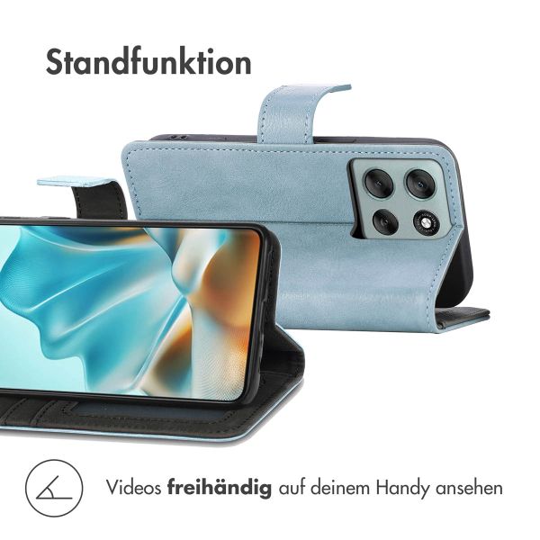 imoshion Luxuriöse Klapphülle Motorola Moto G56 - Hellblau