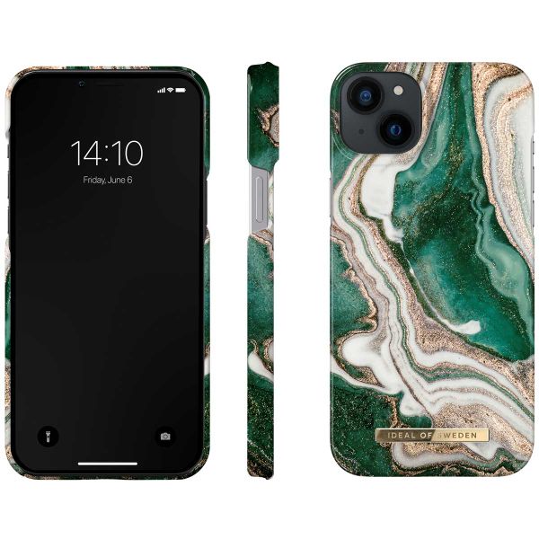 iDeal of Sweden Fashion Backcover für das iPhone 14 Plus - Golden Jade Marble