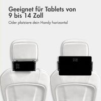 imoshion Kopfstützen-Tablethalter für das Auto mit verstellbarem Arm - Schwarz